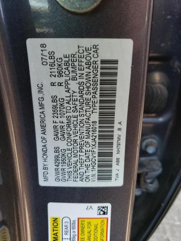 Photo 12 VIN: 1HGCV1F1XJA216018 - HONDA ACCORD LX 