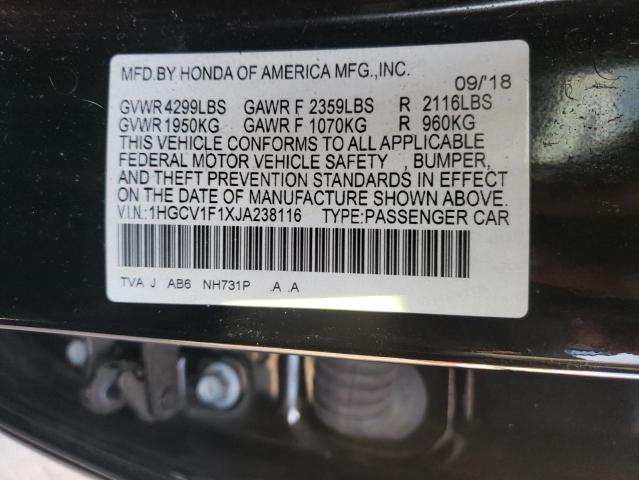 Photo 11 VIN: 1HGCV1F1XJA238116 - HONDA ACCORD 