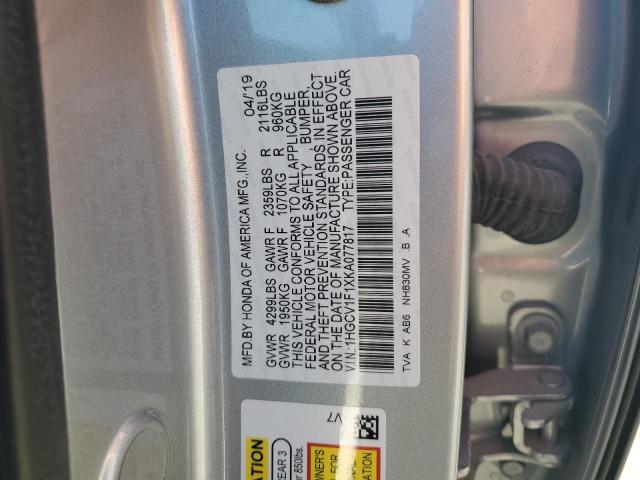 Photo 11 VIN: 1HGCV1F1XKA077817 - HONDA ACCORD LX 