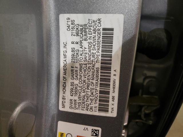 Photo 12 VIN: 1HGCV1F1XKA085965 - HONDA ACCORD LX 