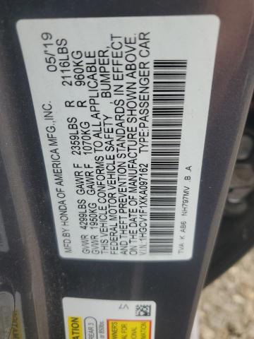 Photo 12 VIN: 1HGCV1F1XKA097162 - HONDA ACCORD LX 