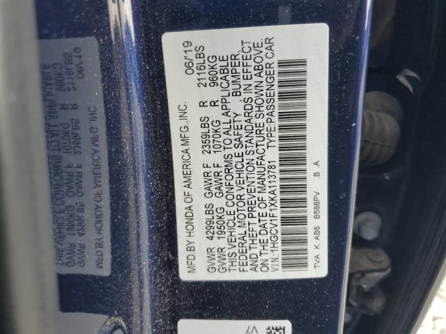 Photo 11 VIN: 1HGCV1F1XKA113781 - HONDA ACCORD LX 