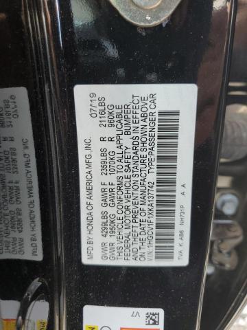 Photo 11 VIN: 1HGCV1F1XKA137742 - HONDA ACCORD LX 