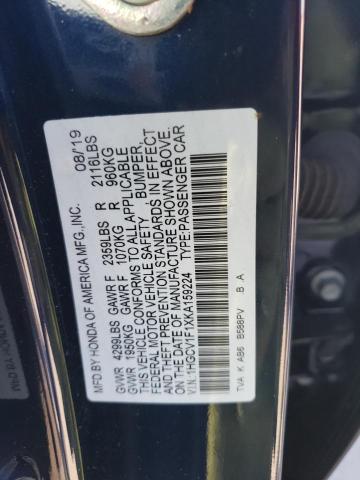 Photo 11 VIN: 1HGCV1F1XKA159224 - HONDA ACCORD LX 