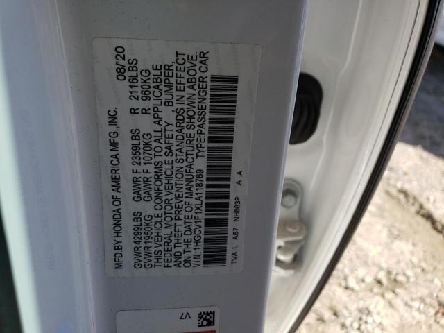 Photo 9 VIN: 1HGCV1F1XLA118769 - HONDA ACCORD LX 