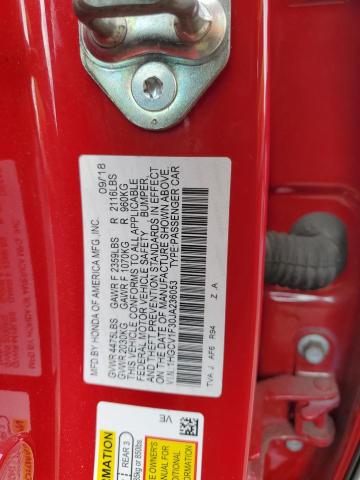 Photo 12 VIN: 1HGCV1F30JA236053 - HONDA ACCORD SPO 