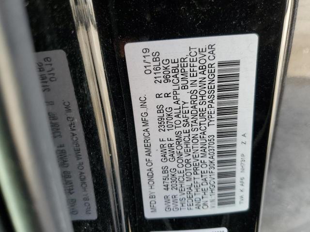 Photo 9 VIN: 1HGCV1F30KA037053 - HONDA ACCORD SPO 