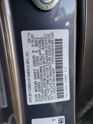 Photo 11 VIN: 1HGCV1F30KA174297 - HONDA ACCORD SPO 