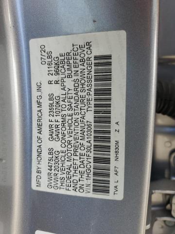 Photo 11 VIN: 1HGCV1F30LA103067 - HONDA ACCORD SPO 