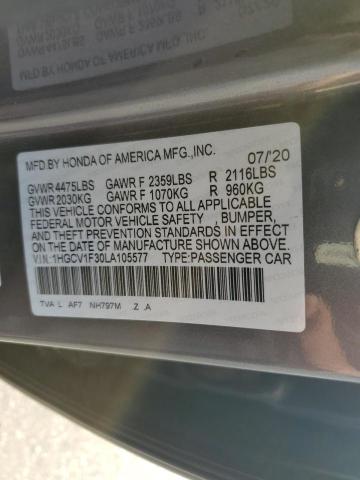 Photo 11 VIN: 1HGCV1F30LA105577 - HONDA ACCORD SPO 