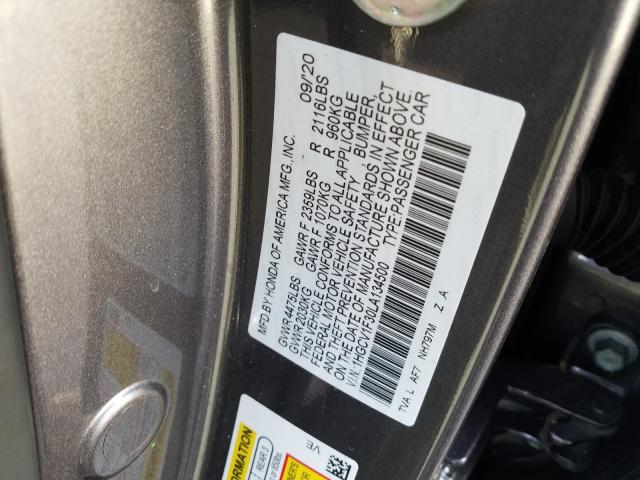 Photo 9 VIN: 1HGCV1F30LA134500 - HONDA ACCORD SPO 