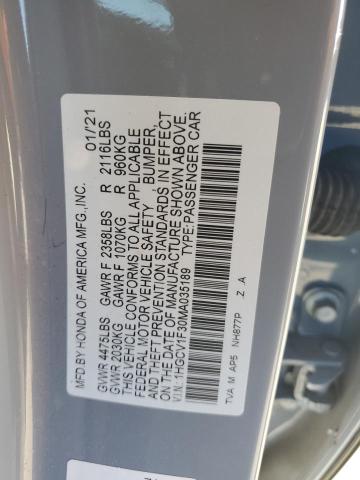 Photo 11 VIN: 1HGCV1F30MA035189 - HONDA ACCORD SPO 