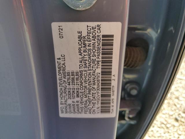 Photo 11 VIN: 1HGCV1F30MA087972 - HONDA ACCORD 