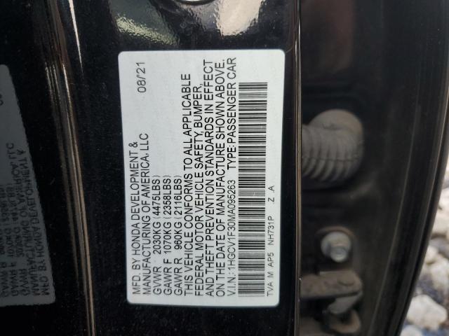 Photo 11 VIN: 1HGCV1F30MA095263 - HONDA ACCORD SPO 