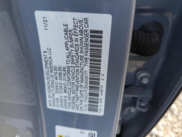 Photo 12 VIN: 1HGCV1F30NA006177 - HONDA ACCORD SPO 