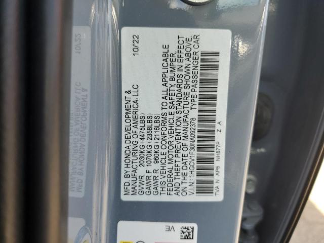 Photo 11 VIN: 1HGCV1F30NA092378 - HONDA ACCORD 