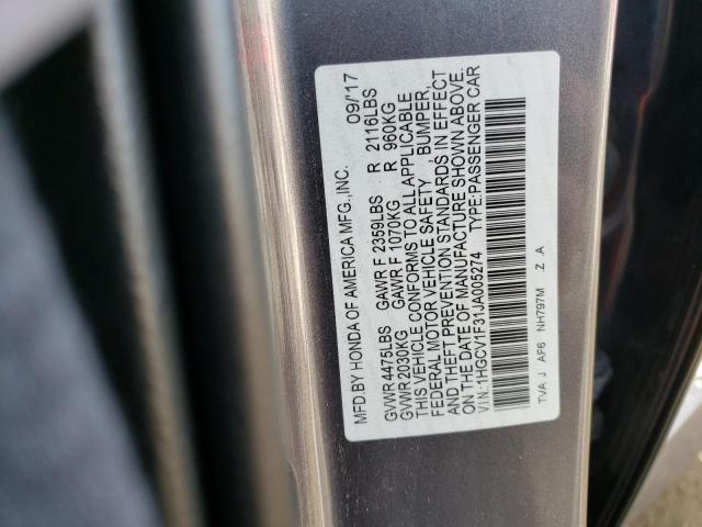 Photo 11 VIN: 1HGCV1F31JA005274 - HONDA ACCORD SPO 