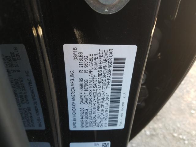 Photo 9 VIN: 1HGCV1F31JA130467 - HONDA ACCORD SPO 