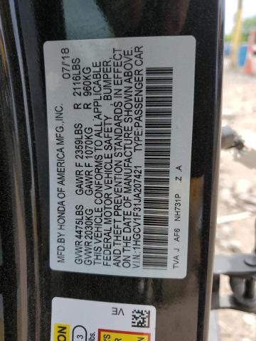 Photo 11 VIN: 1HGCV1F31JA207421 - HONDA ACCORD 