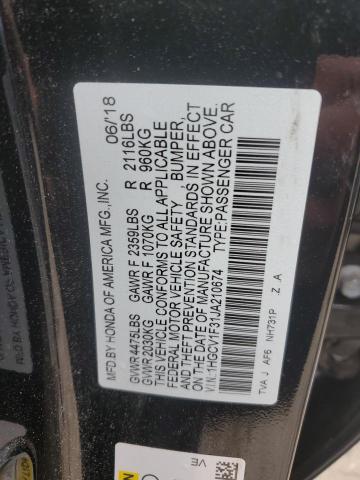 Photo 12 VIN: 1HGCV1F31JA210674 - HONDA ACCORD SPO 