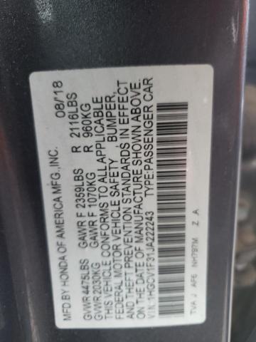 Photo 11 VIN: 1HGCV1F31JA222243 - HONDA ACCORD 