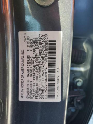 Photo 11 VIN: 1HGCV1F31JA234764 - HONDA ACCORD SPO 