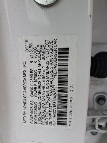 Photo 11 VIN: 1HGCV1F31JA248597 - HONDA ACCORD SPO 