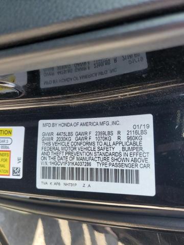 Photo 11 VIN: 1HGCV1F31KA037286 - HONDA ACCORD SPO 