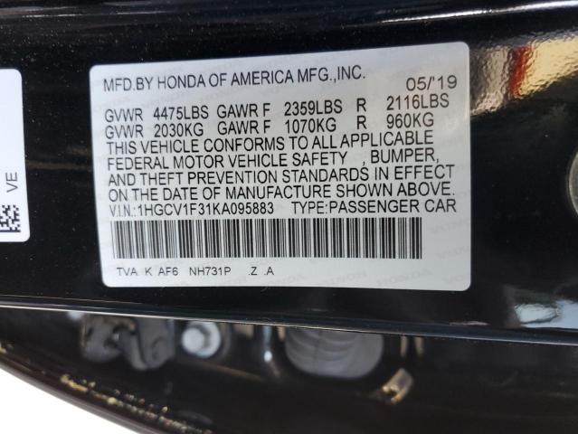 Photo 11 VIN: 1HGCV1F31KA095883 - HONDA ACCORD SPO 