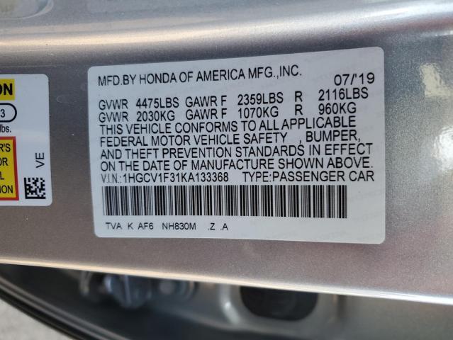 Photo 11 VIN: 1HGCV1F31KA133368 - HONDA ACCORD 