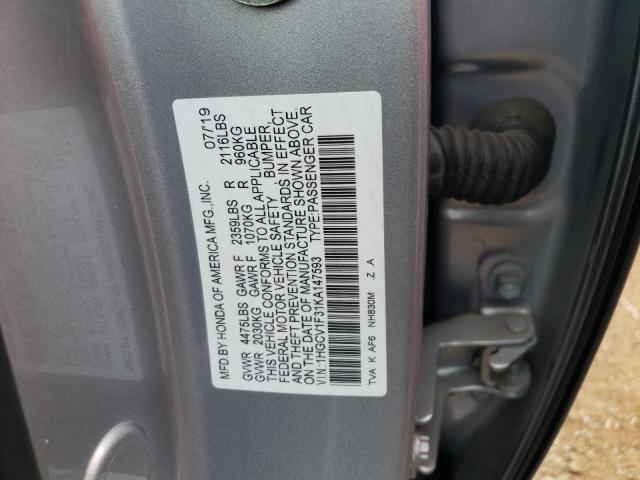 Photo 11 VIN: 1HGCV1F31KA147593 - HONDA ACCORD SPO 