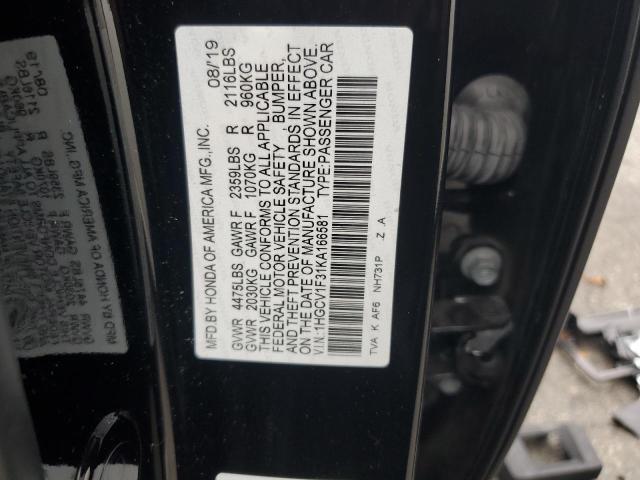 Photo 11 VIN: 1HGCV1F31KA166581 - HONDA ACCORD 