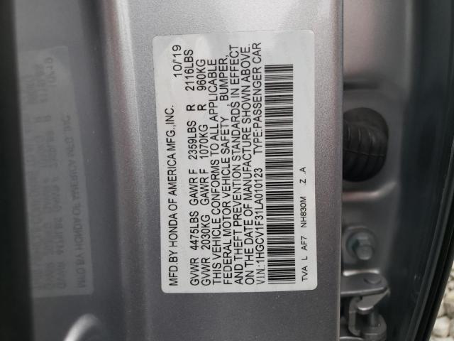 Photo 12 VIN: 1HGCV1F31LA010123 - HONDA ACCORD SPO 