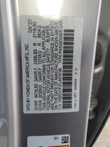 Photo 11 VIN: 1HGCV1F31LA079748 - HONDA ACCORD 