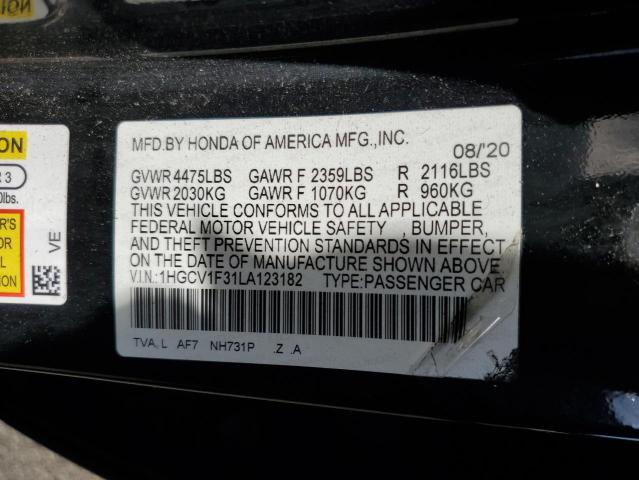 Photo 12 VIN: 1HGCV1F31LA123182 - HONDA ACCORD SPO 