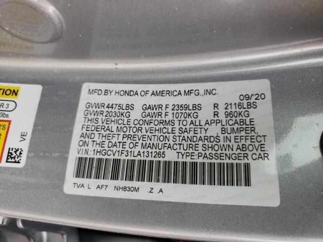 Photo 9 VIN: 1HGCV1F31LA131265 - HONDA ACCORD SPO 