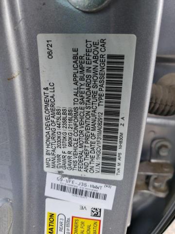 Photo 12 VIN: 1HGCV1F31MA082912 - HONDA ACCORD SPO 