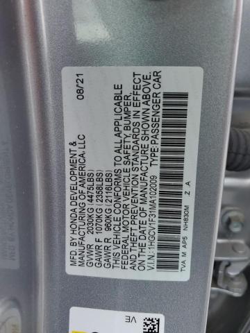 Photo 11 VIN: 1HGCV1F31MA102009 - HONDA ACCORD SPO 