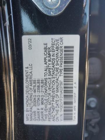 Photo 11 VIN: 1HGCV1F31NA037597 - HONDA ACCORD SPO 