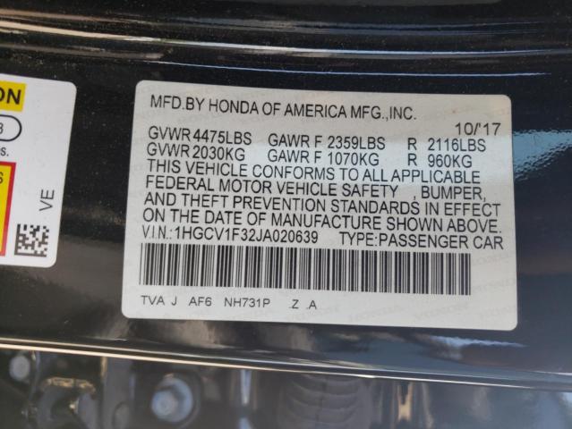 Photo 12 VIN: 1HGCV1F32JA020639 - HONDA ACCORD SPO 