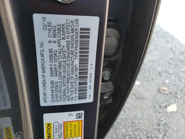 Photo 9 VIN: 1HGCV1F32JA115671 - HONDA ACCORD SPO 