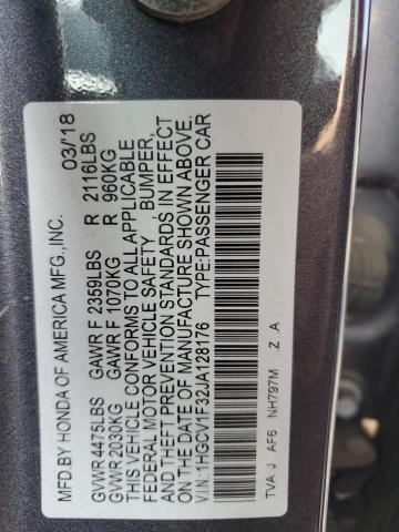 Photo 12 VIN: 1HGCV1F32JA128176 - HONDA ACCORD SPO 