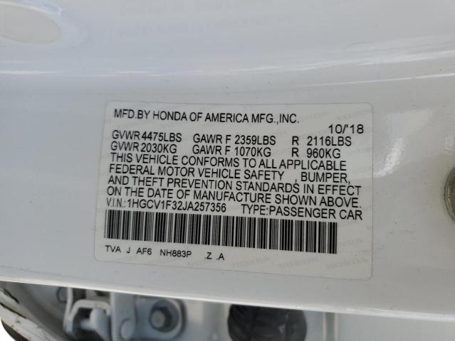 Photo 11 VIN: 1HGCV1F32JA257356 - HONDA ACCORD SPO 