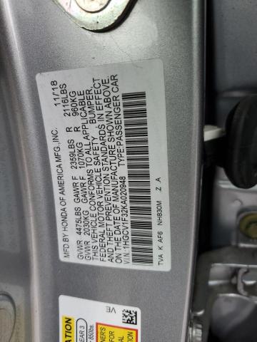 Photo 11 VIN: 1HGCV1F32KA020948 - HONDA ACCORD 