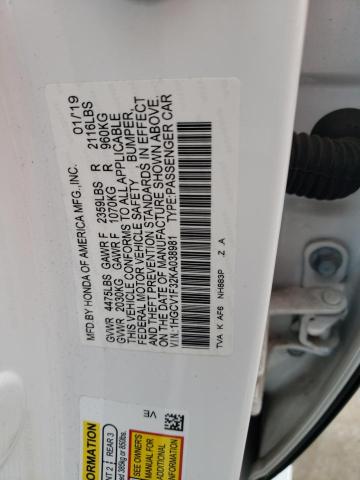 Photo 12 VIN: 1HGCV1F32KA038981 - HONDA ACCORD 