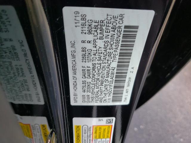 Photo 9 VIN: 1HGCV1F32LA038142 - HONDA ACCORD SPO 