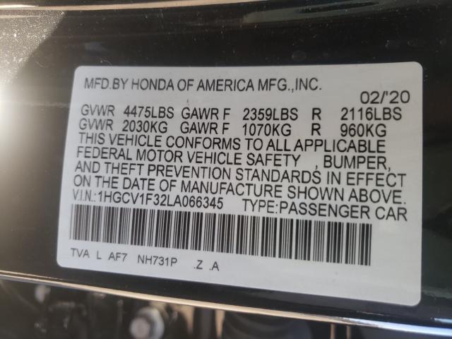 Photo 9 VIN: 1HGCV1F32LA066345 - HONDA ACCORD SPO 