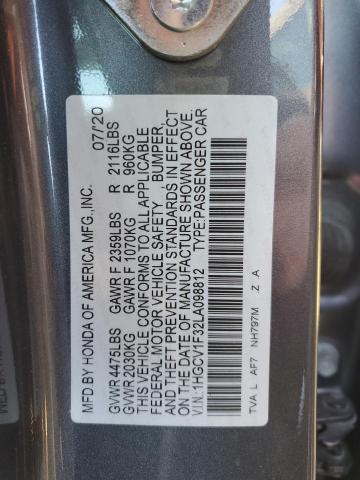 Photo 11 VIN: 1HGCV1F32LA098812 - HONDA ACCORD SPO 