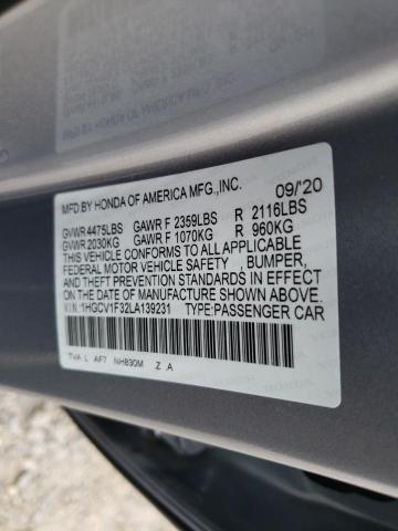 Photo 9 VIN: 1HGCV1F32LA139231 - HONDA ACCORD SPO 