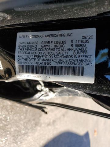 Photo 11 VIN: 1HGCV1F32LA139360 - HONDA ACCORD SPO 